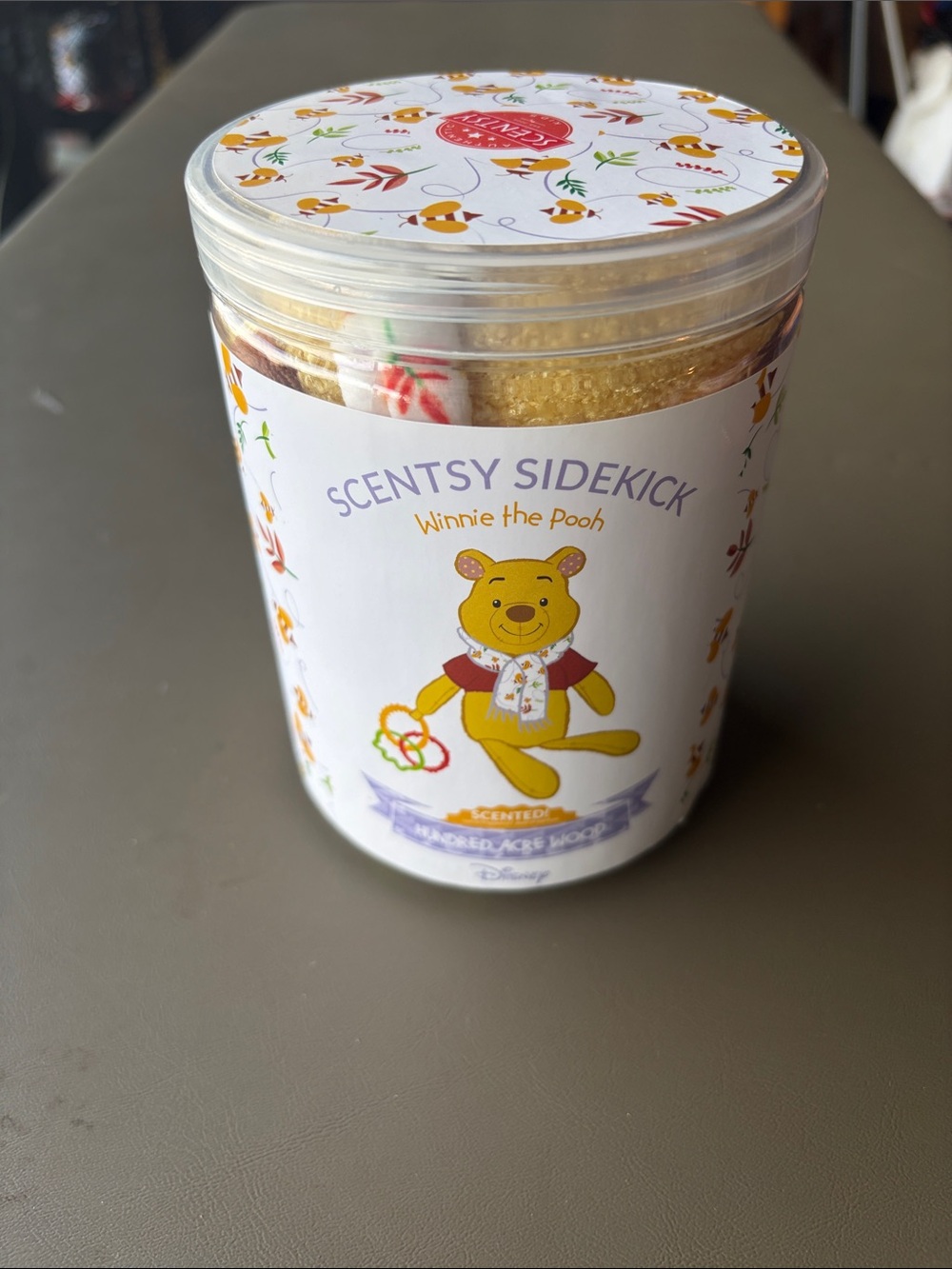 Scentsy Sidekick Winnie the Pooh Product - Yellow with fragrance beads